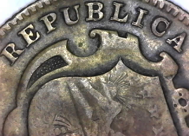 1946-25-Centimos-Costa-Rica-Major-Doubled-Die-Obverse